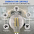 KGC LED Edison Globe Light Bulbs, Neutral White 4000K CRI 90, LED Filament Light Bulb, 6W Equivalent to 60W 700LM, G25(G80) Dimmable, Clear Glass ...