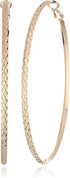 GUESS "Basic" Gold Large Diamond Cut Hoop Earrings...