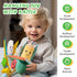Jollybaby Baby Rattles Hanging Toys for Car Seat Crib Stroller Gym, Montessori Sensory Plush Vegetable Toys for Baby 0-3-6-12 Months with Ring Bel...