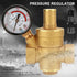 DN15 Brass Adjustable Water Pressure Regulator Reducer with Gauge Meter Combo for RV RV Plumbing and Hoses from High Pressure City Water...