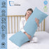 Comfort Beddings Body Pillow Cover Pillowcase 20 x 72 Zipper Closer 100% Organic Cotton 600 Thread Count Premium Light Blue Body Pillowcases Pillo...