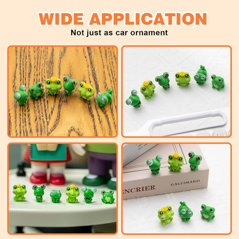 Frogs Car Dash Decoration Rear View Mirror Ornament, 6PCS Funny Dashboard Decoration Cute Car Accessories...