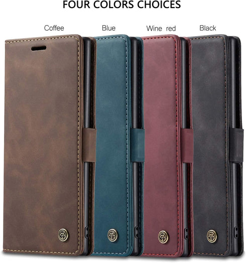 Samsung Galaxy Note 10+ Plus Wallet Case,Magnetic Stand Flip Protective Cover Leather Flip Case with ID & Credit Card Slots Cash Pockets for Samsu...