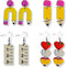 Pencil Earrings Teacher Earrings for Women Beaded Pencil Drop Dangle Earrings Back To School Jewelry Gifts for Teachers Appreciation Day...