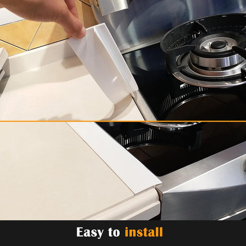 Silicone Stove Counter Gap Cover by Kindga, 21" Easy Clean Gap Filler Sealing Spills Between Kitchen Counter, Appliances,Stovetop, Oven, Washing M...