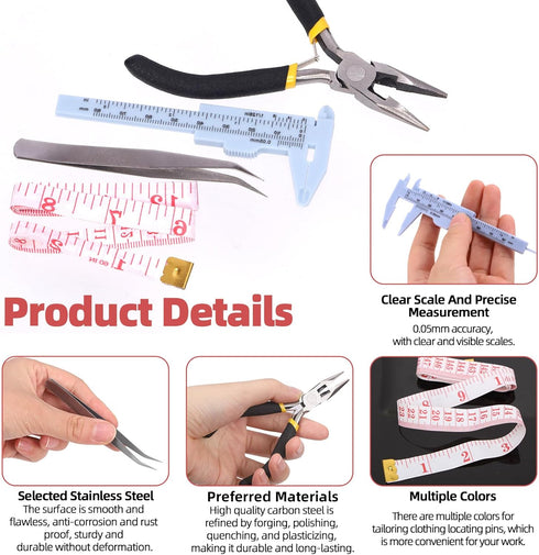 Hilitchi 1467Pcs Jewelry Making Supplies Kit, Jewelry Wires Jewelry Making Repair Tools Jewelry Pliers Jewelry Findings and Beading Wires Wrapping...
