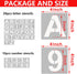 4 Inch Letter Stencils and Numbers, 36 Pcs Alphabet Art Craft Stencil, Reusable Plastic Templates for Wood, Wall, Fabric, Rock, Signage (4 Inch)...