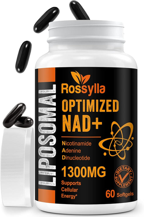 1300 MG Liposomal NAD+ Supplement | Highest Absorption | Purest NAD Supplemet to Boost NAD+ Effetively | Boosting NAD+ Supplement for Aging Defese...
