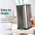 Kitchen Utensil Holder For Countertop Organizer Stainless Steel Kitchen Storage Utensil Silverware Organizer Caddy Small Capacity Flatware Spoon S...