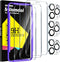 Milomdoi 3 Pack Screen Protector for Apple iPhone 11 Pro Max with 3 Pack Tempered Glass Camera Lens Protector, Ultra 9H Accessories, Case Friendly...