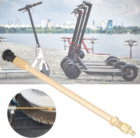 Tubeless Tire Valve Extension, Vacuum Tubeless Tire Valve Stems with Tire Valve Extension Adaptor Replacement Electric Scooter Accessory Fit for X...