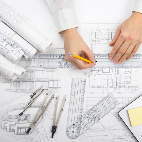 Plastic Goniometer Quick Angle Protractor Clear Angle Finder Angle Ruler with 7 Inch Arm Angle Measurement Tool for School Office Measuring Drawin...