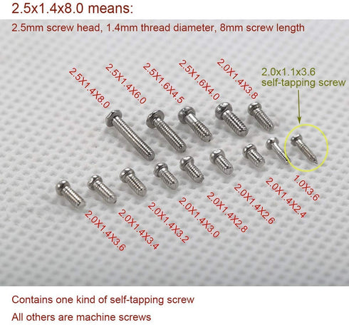 bayite Eyeglass Repair Kit Sunglass Glasses Repair Kit with Screws Assorted Tweezers Screwdriver Nuts Stainless Steel Screws Tool for Watch 1000Pc...