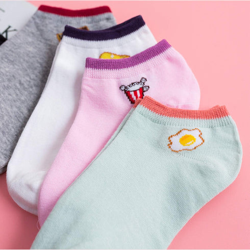 Jinny's Shoppe Women’s Novelty Cute Ankle Socks – 5 Pairs Colorful Soft Cozy Lovely Cotton Socks for Everyday Casual Wear...