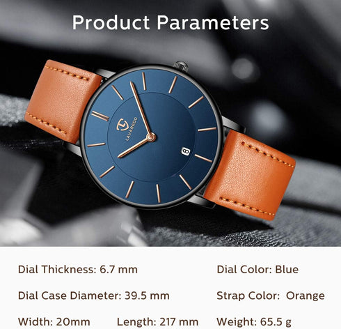 BEN NEVIS Watch, Mens Watch, Minimalist Fashion Simple Wrist Watch Analog Date with Leather Strap...