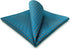 SHLAX&WING Blue Mens Pocket Square Silk Hanky Checkered 12.6 inches Large Size...