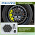 Mtsooning 20PCS Wheel Lug Nut Caps, 19mm Gray Wheel Bolt Head Covers, Hexagonal Plastic Tire Bolt Protector with Removal Tool for Cars...