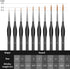10Pcs Micro Paint Brushes Set with Triangular Handles - For Acrylic, Watercolor, Crafts, Models...