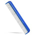 Pet comb for easy mat removal - silky smooth rotating teeth untangles without causing pain to pets. (7" Ocean Blue)...