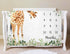 Giraffe Milestone Blanket, Safari Baby Growth Chart Monthly Blanket, Watch Me Grow Jungle Baby Nursery for New Moms Baby Shower(50"x40")...