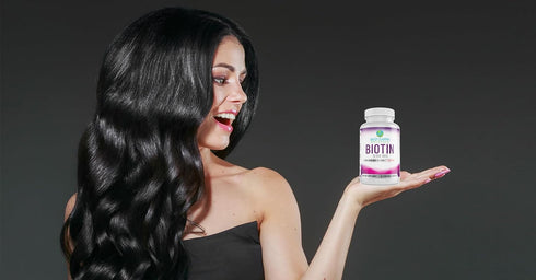 Biotin 10,000mcg - Extra Strength Biotin Vitamin Supplement to Support Hair Growth, Strong Nails, Long Eye Lashes and Healthy Skin...