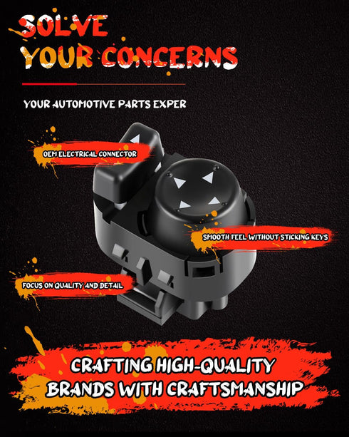 OE 15261340152613421034014122626478 Power Mirror Control Switch Compatible with 2006-11 for Chevy HHR Mirror Switch Driver Side 2004-08 for Chevy ...