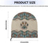 Boho Paw Print Industrial Fan Cover, Waterproof & Dustproof Cover Suitable for 24" High Velocity Movement Heavy Duty Drum Fan, Heavy Duty Outdoor ...