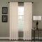 Curtainworks Trinity Crinkle Voile Sheer Curtain Panel, 51 by 63", Oyster...