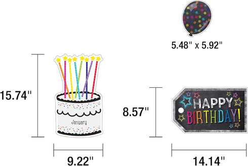 Schoolgirl Style - Twinkle Twinkle You're A STAR! Birthday Bulletin Board Set, Multi...