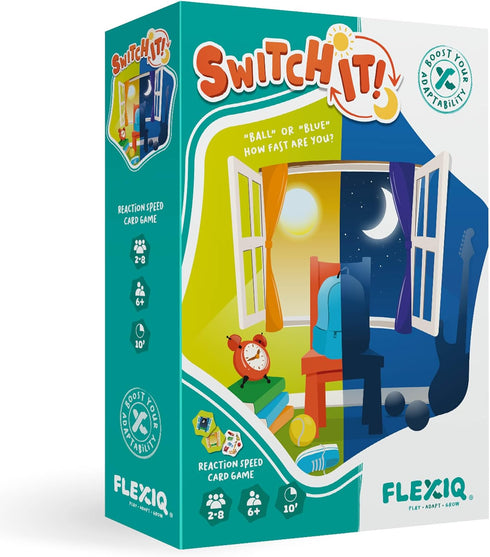 WHAT DO YOU MEME? Switch It — Reaction Speed Card Game by FlexiQ, Brain Teasers for Kids 6+, Board Games for Family Night...
