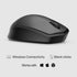 HP Wireless Silent 280M Mouse - Ergonomic Right-Handed Design, 18 Month Battery Life, and 2.4GHz Reliable Connection - Works for Computers and Lap...
