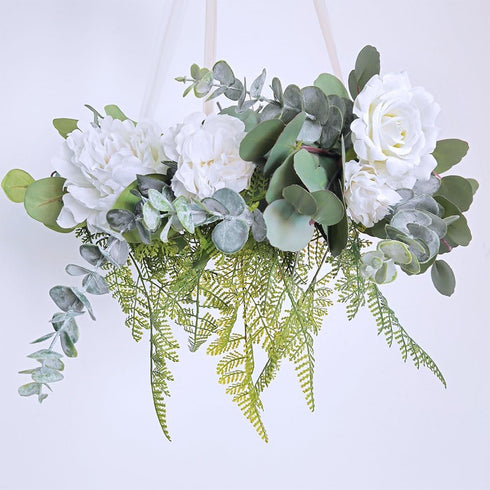 Supla 3 Pcs 35" Tall Eucalyputs Stems Eucalyputs Leaves Spray Artificial Eucalyptus Branches Real Touch Greenery Stems for Vase Bouquets Garland F...