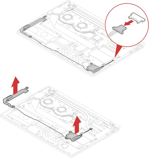 Deal4GO Internal Speaker assembly 5SB0S31886 replacement for Lenovo Ideapad S540-15 S540-15IWL S540-15IML Air-15 2019...