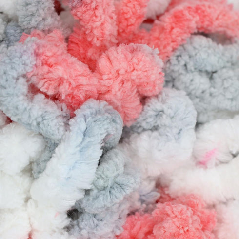 JubileeYarn Fun Finger Loops Yarn - Jumbo Polyester - 100g/Skein - Red Grey White - 3 Skeins...