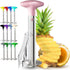 Zulay Kitchen Stainless Steel Pineapple Corer & Slicer + Eye Removal Tool – Heavy Duty Pineapple Cutter with Reinforced Blade – Effortless Pineapp...