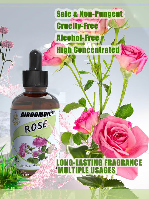 Rose Fragrance Oil 4oz for Aromatherapy Diffuser Oil Soap Candle Making Scents DIY Aroma Spary Oils...