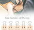 5PCS Clips Large Protective Leather Clips Strong and and Reusable for Office Home School...