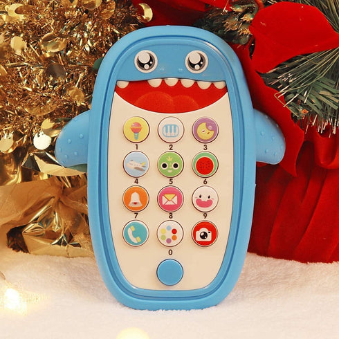 Baby Musical Toys,Baby Shark Phone Toys with Light and Sound, Teething Phone Toy for Babies - Play and Learn for Children and Toddlers...