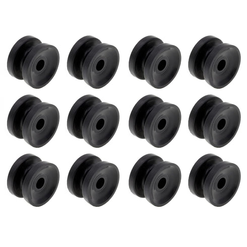 12 Pcs Circular Ring Corner Post Electric Fence Insulators, Polyrope Insulator for Electric Fence Wire,Black...