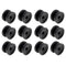 12 Pcs Circular Ring Corner Post Electric Fence Insulators, Polyrope Insulator for Electric Fence Wire,Black...