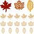 Honbay 60PCS Hollow Out Unfinished Blank Maple Leaves Wood Pieces Wood Slices Wood Chips Wooden Maple Shaped Embellishments Fall Leaf Wood Cutouts...