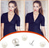 10 Sets Pearl Buttons No Sew Easy Brooch Button Removable Reusable for Shirt Coat Dress Crafts Clothes Buttons...