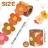 99ft Groovy Retro Hippie Flower Bulletin Board Borders Boho Orange Pink Flower Die-Cut Bulletin Board Flower Shape Rolled Trim for School Wall Cla...