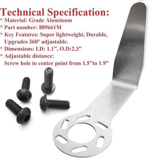 Rafter Hook 889661M for Metabo HPT Tool Hanger Compatible with Hitachi, Lightweight Aluminum, Widely Fit with Adjustable Distance from Screw Hole ...