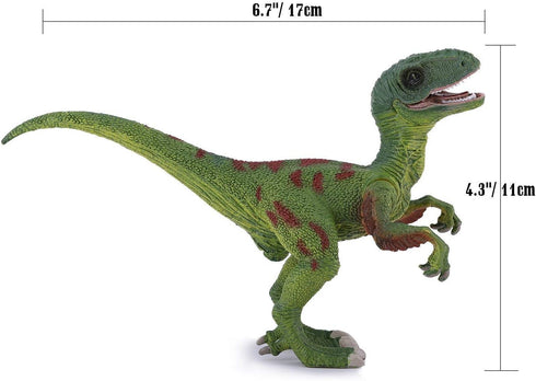 Gemini&Genius Velociraptor Dinosaur Toy for Kids, Velociraptor with Moveable Jaw and Hands, Detail Raptor Action Figure Toy Gift and Dinos World C...