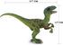 Gemini&Genius Velociraptor Dinosaur Toy for Kids, Velociraptor with Moveable Jaw and Hands, Detail Raptor Action Figure Toy Gift and Dinos World C...