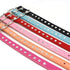 Dogs Kingdom 10 "-16.5" Total Length Suede Skin Jeweled Rhinestones Pet Dog Collar Sparkly Crystal Diamonds Studded Leather Puppy Dog Cat Collar P...