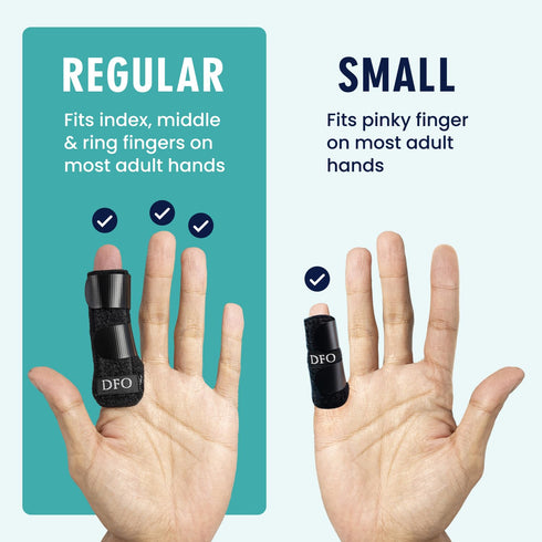 Dr. Frederick's Original Trigger Finger Splint - 2 ct - Mallet Splint & Brace for Arthritis, Injury, & Sprain - Fits Index, Middle, & Ring Fingers...