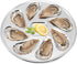 3 Pack Oyster Plate, Stainless Steel 8 Slots Oyster Grill Pan with Center Slot Multi-Functional Grill Pan for Oysters and Scallop, Sauce and Lemon...