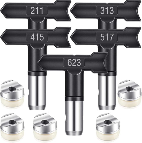 Spray Nozzle Spray tip Reversible Spray tips Airless Paint Sprayer Nozzle Tips Airless Paint Spray Machine Parts for Homes Buildings Garden Decks ...